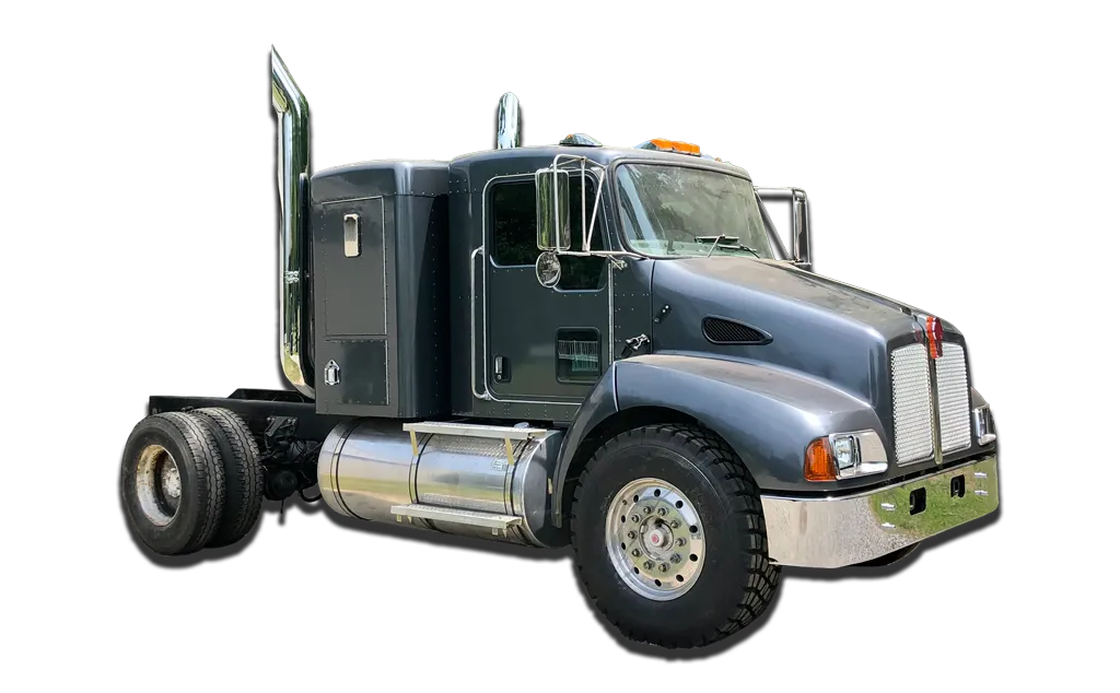 Restyling Color Change Vehicle Wrap Semi Truck Right