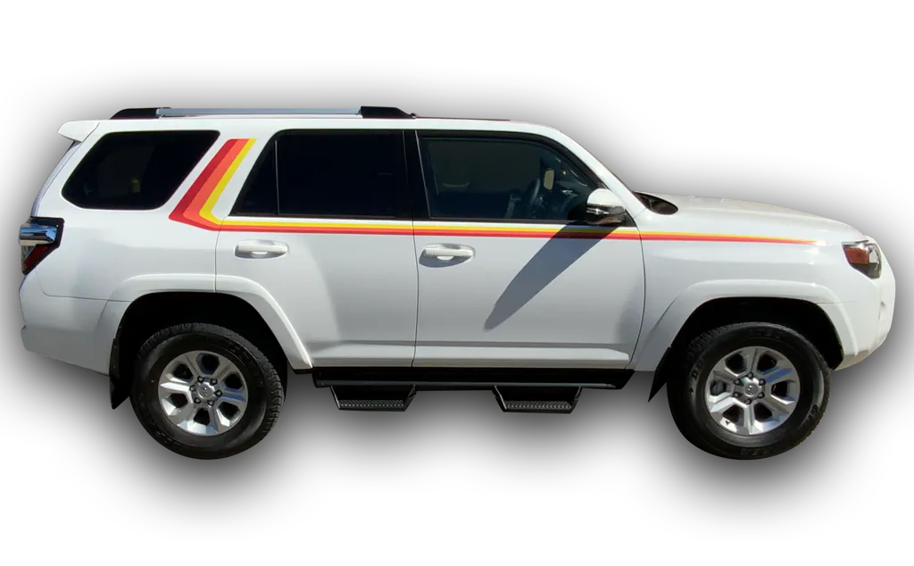 Vehicle Accent Vinyl Decals and Strips White Cronco Right