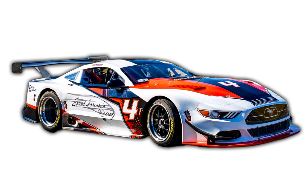 mustang ta2 custom racer wrap graphics eye catching unique livery racing design vehicle wrap